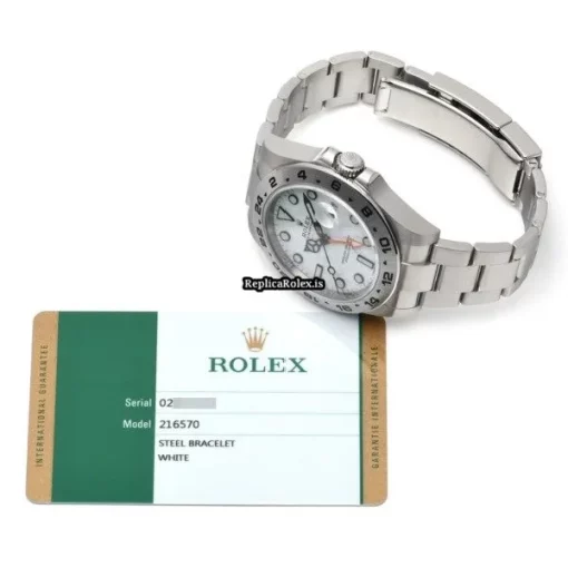Recommend Replica Rolex Explorer II 216570 Caliber 3187 Automatic Movement 42mm Steel Case Watch - Image 5