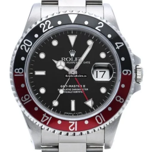 1:1 Fake Rolex Gmt-master II 16710 Caliber 3185 Automatic Movement 40mm Steel Case Watch - Image 6