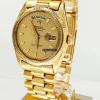 Durable Fake Rolex Day-date 6611 Caliber 1055 Automatic Movement 36mm Yellow Gold Case Mens/unisex Watch