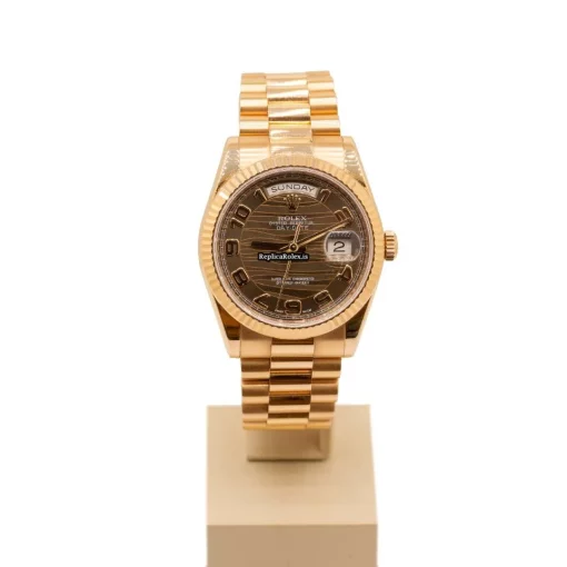 Fabulous Replica Rolex Day-date 36 118235 Caliber 3155 Automatic Movement 36mm Rose Gold Case Mens/unisex Watch