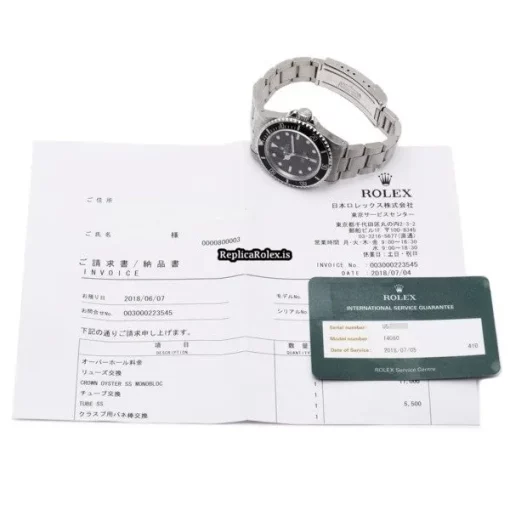 Fabulous Replicas Rolex Submariner 14060 Caliber 3000 Automatic Movement 40mm Steel Case Watch - Image 5