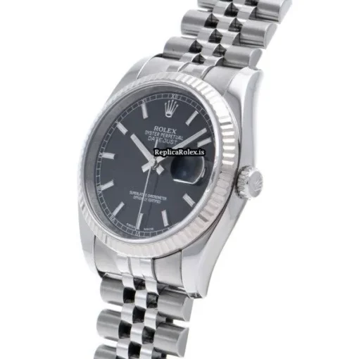 Fabulous Replica Rolex Datejust 116234 Automatic Movement 36mm Steel Case Watch - Image 2