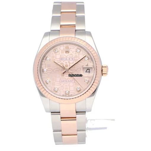 Perfect Replica Rolex Lady-datejust 178271 Automatic Movement 31mm Gold/steel Case Womens Watch