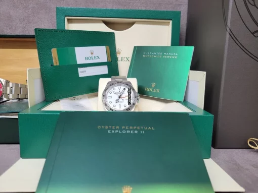 Trustworthy Replica Rolex Explorer II 216570 Caliber 3187 Automatic Movement 42mm Steel Case Mens/unisex Watch - Image 2
