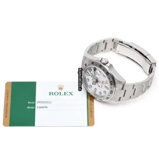 Fantastic Replica Rolex Explorer II 216570 Caliber 3187 Automatic Movement 42mm Steel Case Watch - Image 5