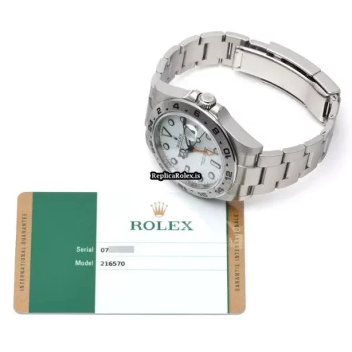 Incredible Fake Rolex Explorer II 216570 Caliber 3187 Automatic Movement 42mm Steel Case Watch - Image 5