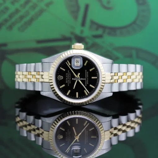 Suitable Fakes Rolex Lady-datejust 69173 Caliber 2135 Automatic Movement 26mm Steel Case Womens Watch - Image 2