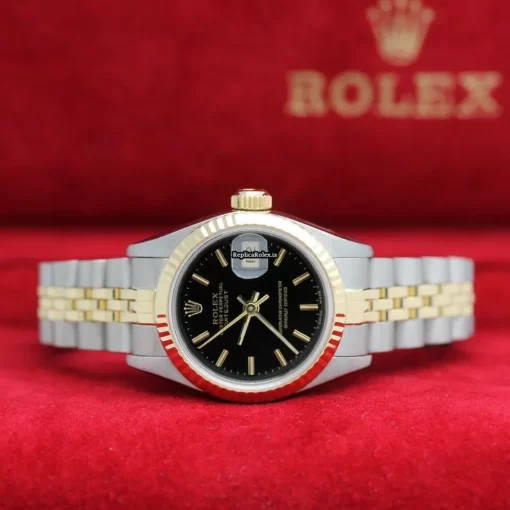 Suitable Fakes Rolex Lady-datejust 69173 Caliber 2135 Automatic Movement 26mm Steel Case Womens Watch - Image 5