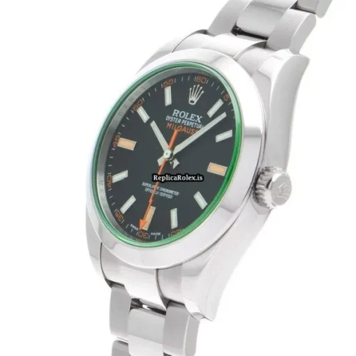 Offering Fake Rolex Milgauss 116400gv Caliber 3131 Automatic Movement 40mm Steel Case Watch - Image 2