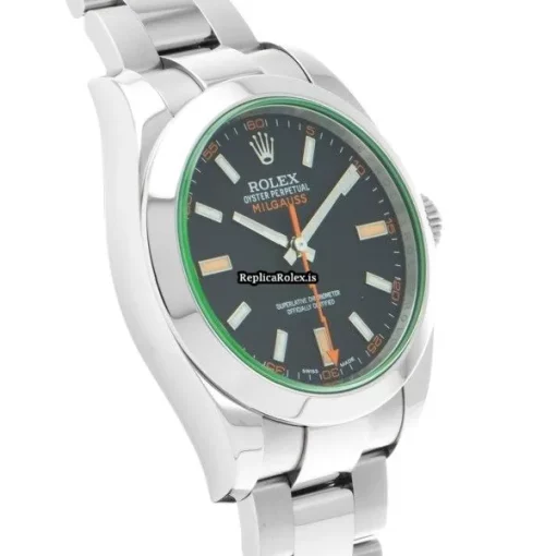 Offering Fake Rolex Milgauss 116400gv Caliber 3131 Automatic Movement 40mm Steel Case Watch - Image 3