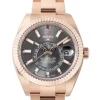 Well Made Fakes Rolex Sky-dweller 326935 Automatic Movement 42mm Rose Gold Case Mens/unisex Watch