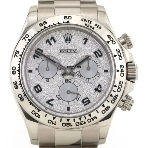 Neat Replica Rolex Daytona 116509 Automatic Movement 40mm White Gold Case Watch - Image 2