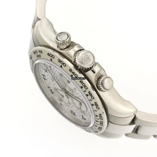 Neat Replica Rolex Daytona 116509 Automatic Movement 40mm White Gold Case Watch - Image 3