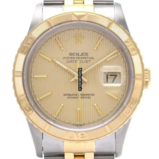 Terrific Fake Rolex Datejust Turn-o-graph 16263 Caliber 3135 Automatic Movement 36mm Steel Case Watch - Image 6