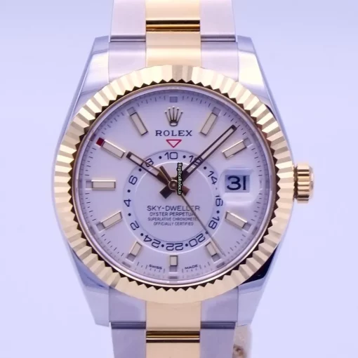 Unique Fake Rolex Sky-dweller 326933 Automatic Movement 42mm Gold/steel Case Mens/unisex Watch