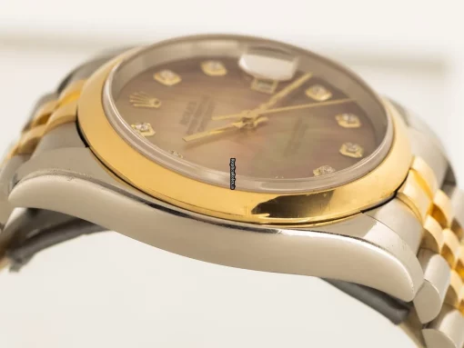 Appealing Fake Rolex Datejust 116203 Cosc Automatic Movement 36mm Gold/steel Case Mens/unisex Watch - Image 4