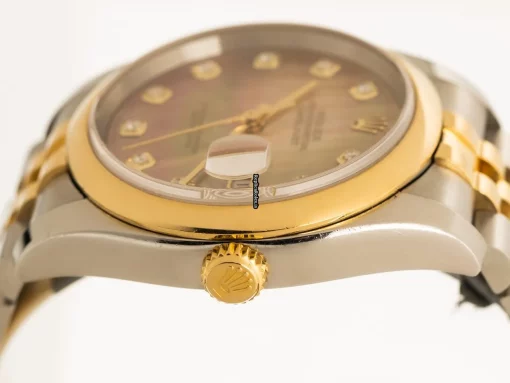 Appealing Fake Rolex Datejust 116203 Cosc Automatic Movement 36mm Gold/steel Case Mens/unisex Watch - Image 5