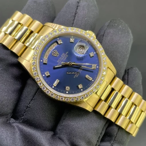 Ideal Replica Rolex Day-date 36 18238 Caliber 3155 Automatic Movement 36mm Yellow Gold Case Mens/unisex Watch - Image 11