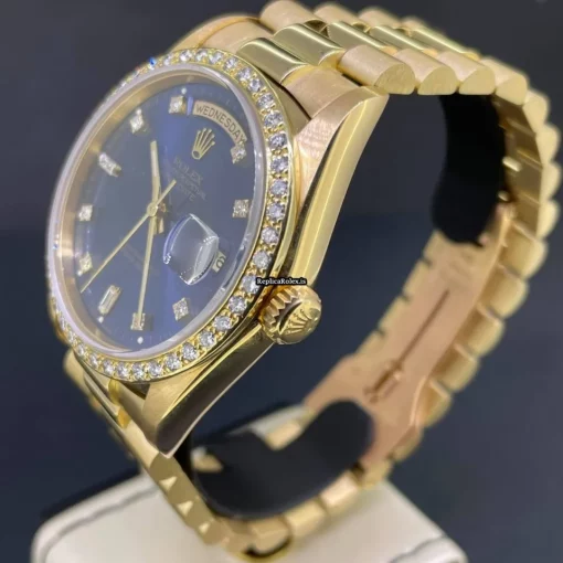 Ideal Replica Rolex Day-date 36 18238 Caliber 3155 Automatic Movement 36mm Yellow Gold Case Mens/unisex Watch - Image 7