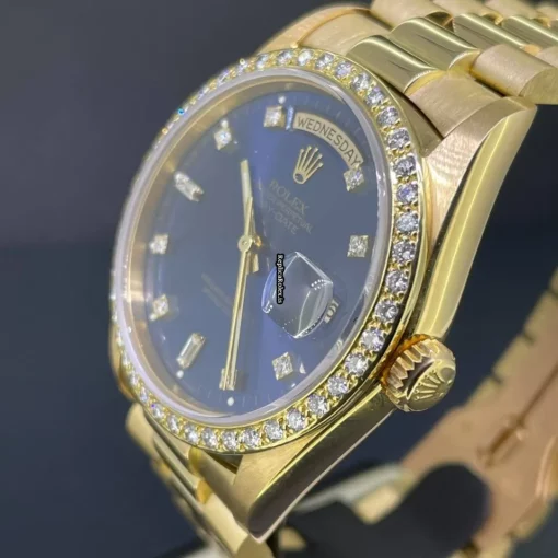 Ideal Replica Rolex Day-date 36 18238 Caliber 3155 Automatic Movement 36mm Yellow Gold Case Mens/unisex Watch - Image 8