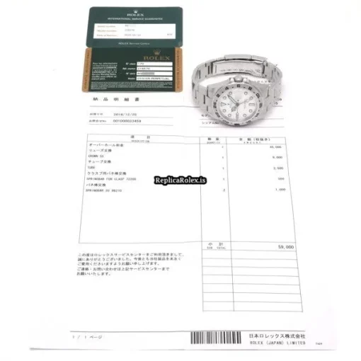 Affordable Replica Rolex Explorer II 216570 Caliber 3187 Automatic Movement 42mm Steel Case Watch - Image 5