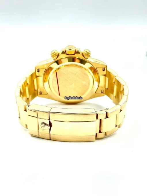 Nice Fake Rolex Daytona 116528 Caliber 4130 Automatic Movement 40mm Yellow Gold Case Mens/unisex Watch - Image 12