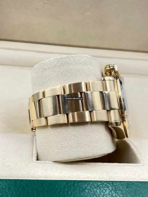 Nice Fake Rolex Daytona 116528 Caliber 4130 Automatic Movement 40mm Yellow Gold Case Mens/unisex Watch - Image 8