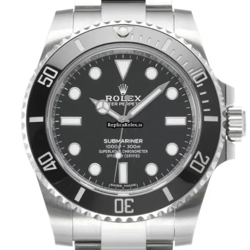 Trustworthy Replica Rolex Submariner 114060 Caliber 3130 Automatic Movement 40mm Steel Case Watch - Image 6