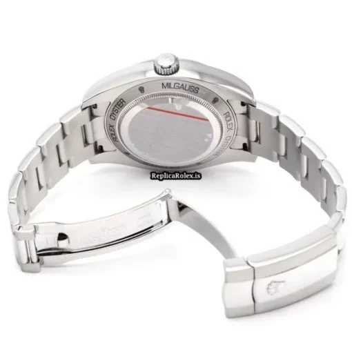 Good Replica Rolex Milgauss 116400 Caliber 3131 Automatic Movement 40mm Steel Case Watch - Image 4