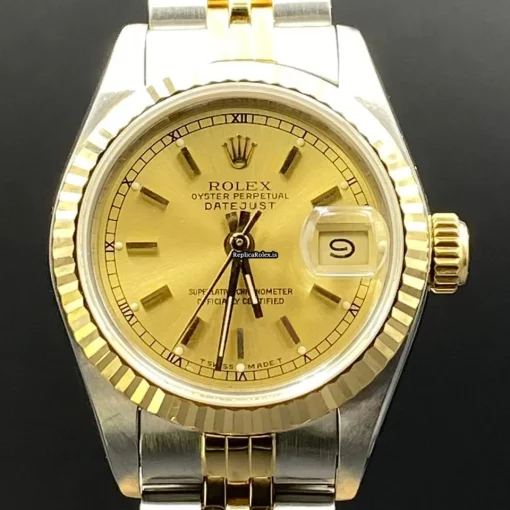 Appealing Replica Rolex Lady-datejust 69173 Caliber 2135 Automatic Movement 26mm Gold/steel Case Womens Watch