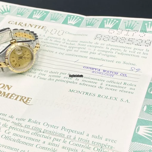 Appealing Replica Rolex Lady-datejust 69173 Caliber 2135 Automatic Movement 26mm Gold/steel Case Womens Watch - Image 3