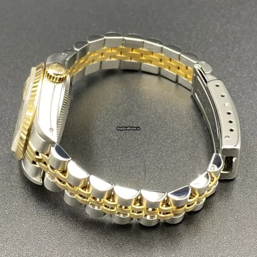 Appealing Replica Rolex Lady-datejust 69173 Caliber 2135 Automatic Movement 26mm Gold/steel Case Womens Watch - Image 6