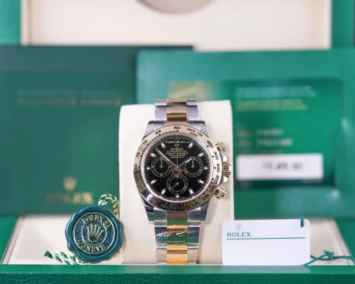 Terrific Fake Rolex Daytona 116503 Caliber 4130 Automatic Movement 40mm Gold/steel Case Mens/unisex Watch - Image 9