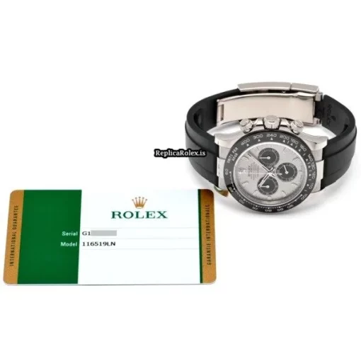 Superb Replica Rolex Daytona 116519ln Caliber 4130 Automatic Movement 40mm White Gold Case Watch - Image 5