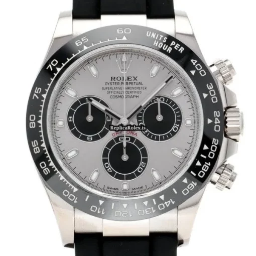 Superb Replica Rolex Daytona 116519ln Caliber 4130 Automatic Movement 40mm White Gold Case Watch - Image 6