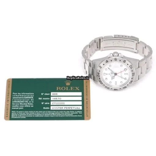 Great Replica Rolex Explorer II 16570 Caliber 3185 Automatic Movement 40mm Steel Case Watch - Image 5
