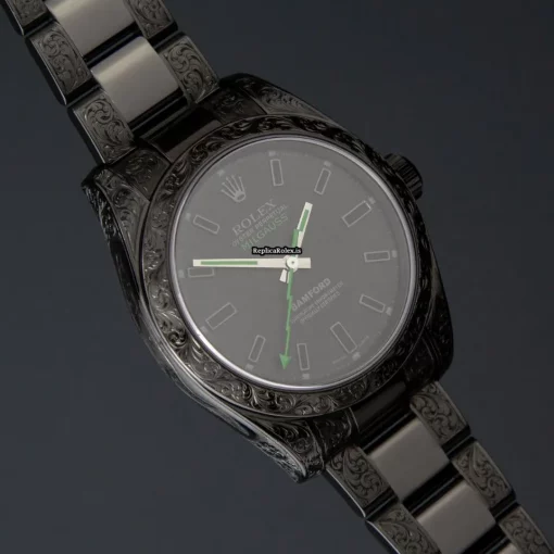 Lovely Replica Rolex Milgauss 116400 Caliber 3131 Automatic Movement 40mm Steel Case Mens/unisex Watch - Image 2