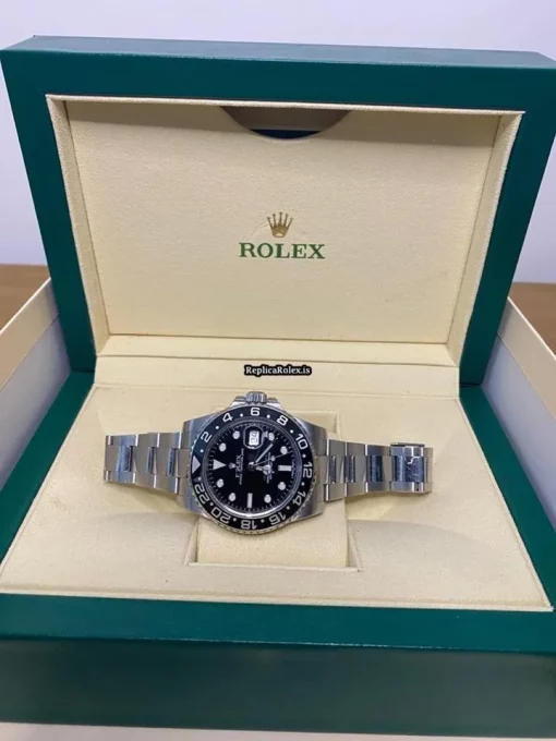 Aaa Replica Rolex Gmt-master II 116710ln Caliber 3186 Automatic Movement 40mm Steel Case Mens/unisex Watch - Image 2