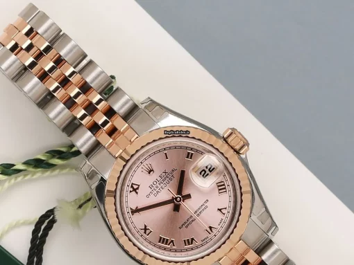 Affordable Replica Rolex Lady-datejust 179171 Automatic Movement 26mm Gold/steel Case Watch - Image 3