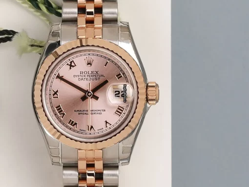 Affordable Replica Rolex Lady-datejust 179171 Automatic Movement 26mm Gold/steel Case Watch - Image 5