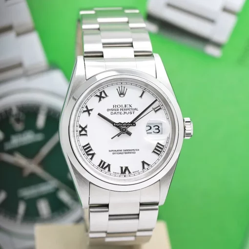 Epic Replica Rolex Datejust 16200 Caliber 3135 Automatic Movement 36mm Steel Case Mens/unisex Watch - Image 7