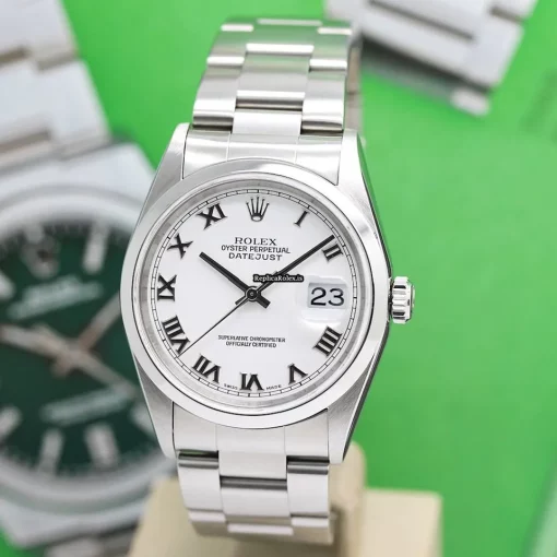 Epic Replica Rolex Datejust 16200 Caliber 3135 Automatic Movement 36mm Steel Case Mens/unisex Watch - Image 8