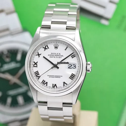 Epic Replica Rolex Datejust 16200 Caliber 3135 Automatic Movement 36mm Steel Case Mens/unisex Watch - Image 9