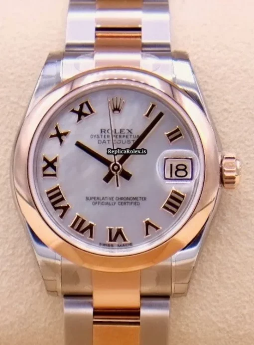 Exquisite Replica Rolex Lady-datejust 178241 Automatic Movement 31mm Gold/steel Case Womens Watch