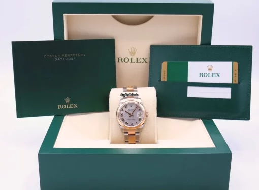 Exquisite Replica Rolex Lady-datejust 178241 Automatic Movement 31mm Gold/steel Case Womens Watch - Image 2