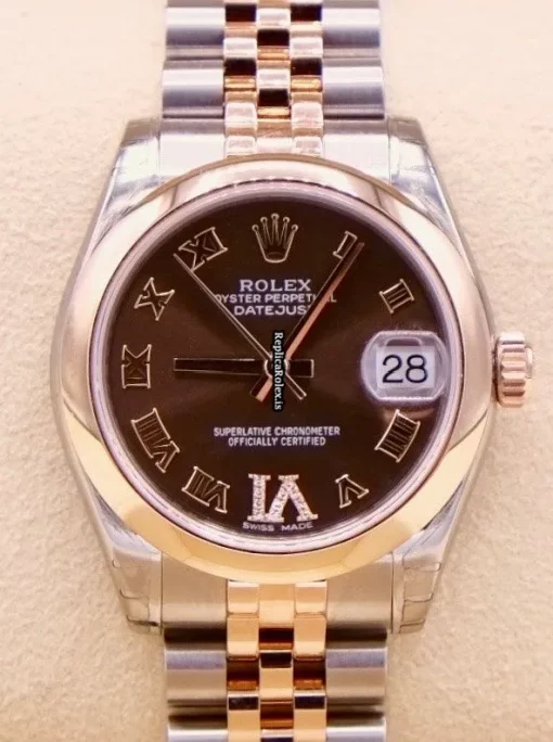 Unique Replica Rolex Lady-datejust 178241 Automatic Movement 31mm Gold/steel Case Womens Watch