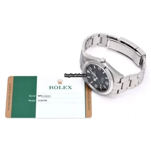 Neat Replica Rolex Explorer 214270 Caliber 3132 Automatic Movement 39mm Steel Case Watch - Image 5