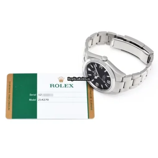 Fantastic Knockoff Rolex Explorer 214270 Caliber 3132 Automatic Movement 39mm Steel Case Watch - Image 5