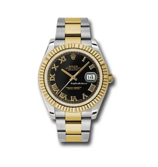Excellent Fake Rolex Datejust II 116333 Automatic Movement 41mm Gold/steel Case Mens/unisex Watch