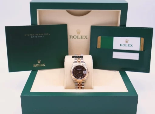 Marvellous Fake Rolex Lady-datejust 178241 Automatic Movement 31mm Gold/steel Case Womens Watch - Image 2